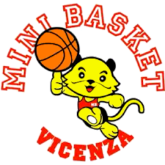 Logo Minibasket Vicenza bianco