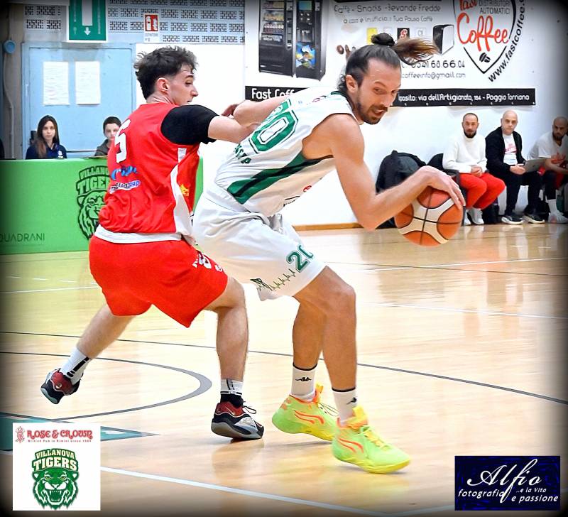 Villanova Basket: Tigers, vittoria d'autorità a Russi e vetta più vicina 