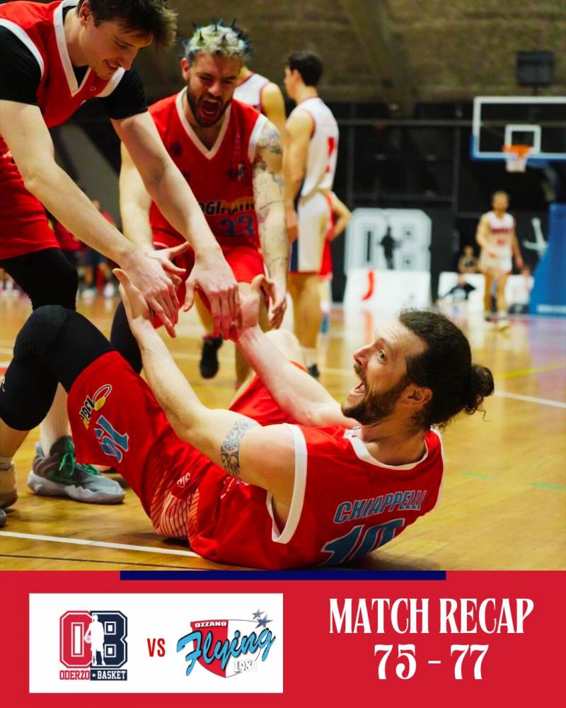 Logimatic Group Ozzano nuovamente capolista, Oderzo al tappeto in volata 