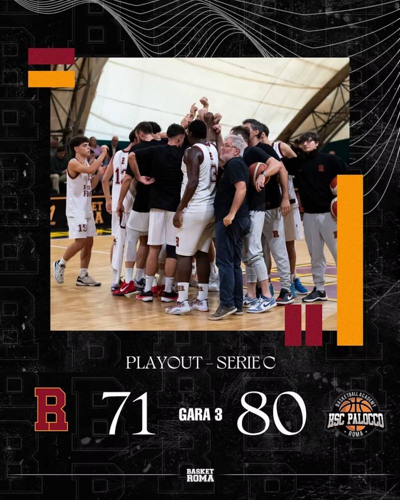 Sconfitta fatale in Gara 3 per il Basket Roma 