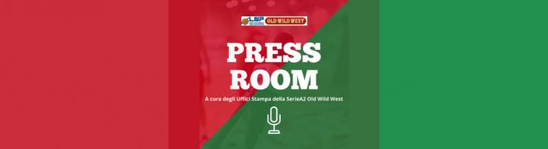 Nasce "Press Room": le interviste dei dopopartita di Serie A2 Old Wild West in un unico contenitore